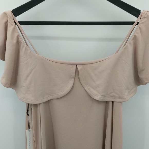 NWT SUSANA MONACO Off the Shoulder Top - Chamoisee - Picture 3 of 11